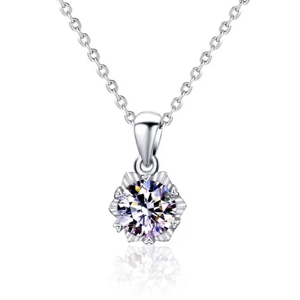 Certified 1ct. t.w. Diamond Brilliant Cut Necklace